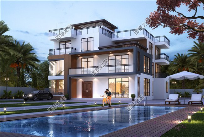 現(xiàn)代別墅設(shè)計(jì)方案及效果圖，好看實(shí)用，回老家度假最為合適