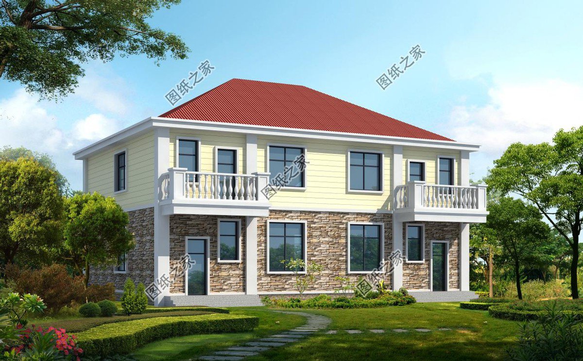 雙拼別墅戶型設(shè)計圖，凝聚家人情感的居所，帶給您溫馨的農(nóng)村生活