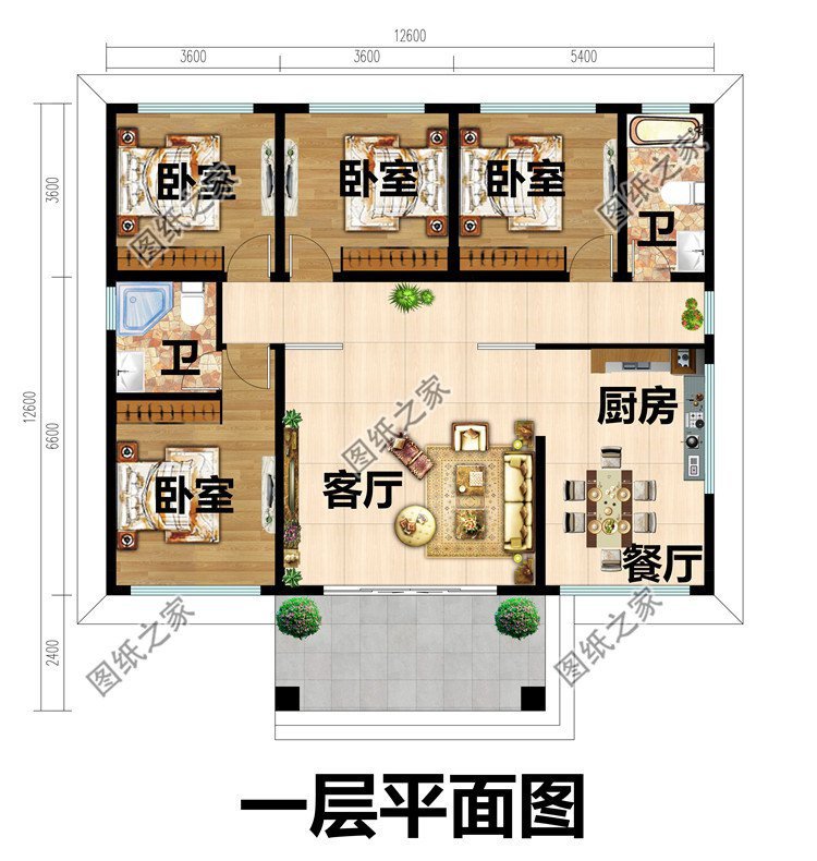 一層養(yǎng)老戶型別墅，送給父母的一座小房屋，住進悠閑的小家