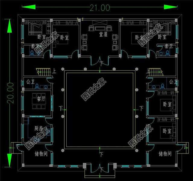 中式合院別墅設(shè)計(jì)，緊跟時(shí)代潮流，增加更多的實(shí)用性功能