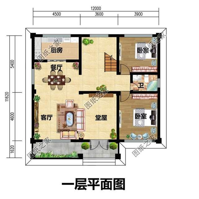 帶堂屋農(nóng)村別墅，滿足農(nóng)村生活習(xí)慣，提升居住舒適度