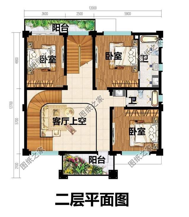 12x12.7米鄉(xiāng)村四層美宅設(shè)計(jì)，農(nóng)村大家庭建房首選