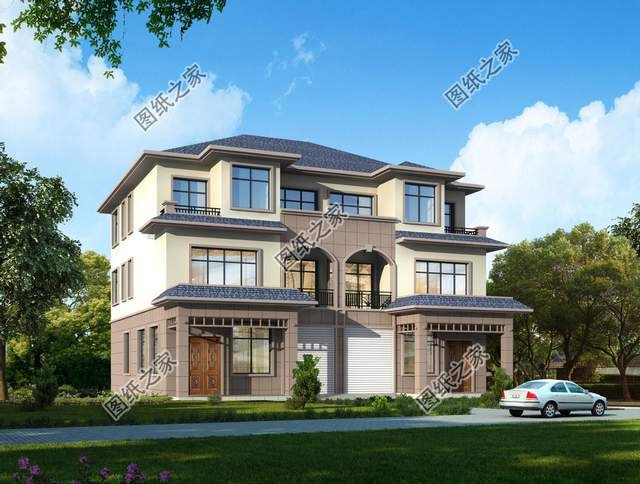 5款設計出彩的自建房圖紙，車庫豪宅都有了，好日子還遠嗎？