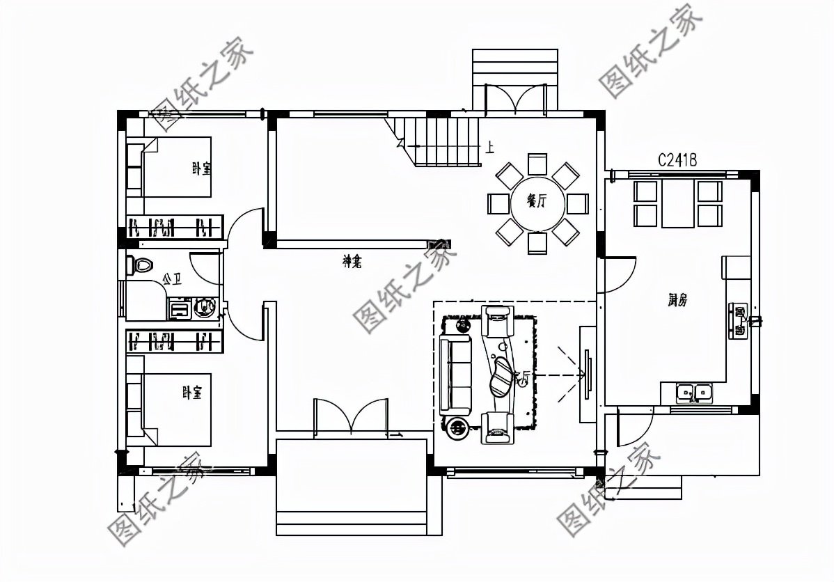 現(xiàn)代農(nóng)村別墅效果圖，內(nèi)部功能夠用，不需要太多的成本就能建造
