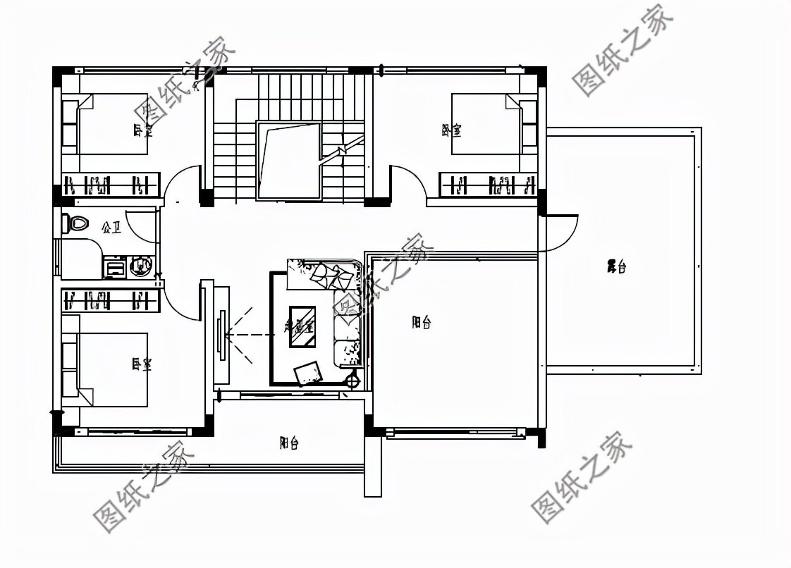現(xiàn)代農(nóng)村別墅效果圖，內(nèi)部功能夠用，不需要太多的成本就能建造