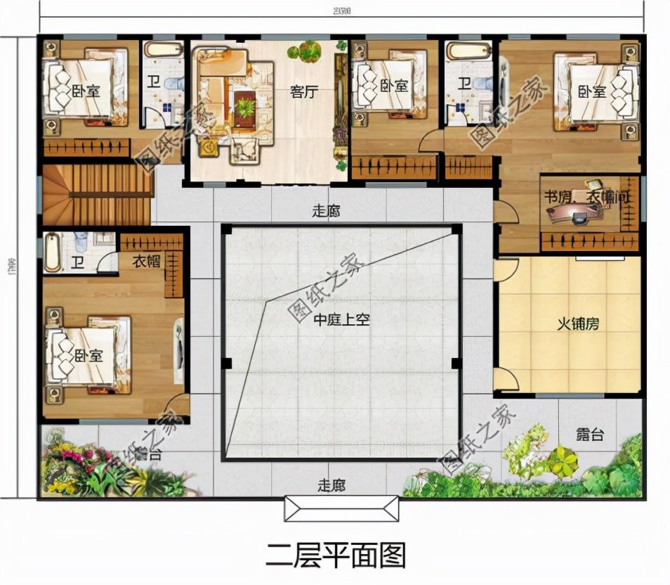 兩層四合院別墅，不易過時(shí)的農(nóng)村住宅，改變自家的居住空間