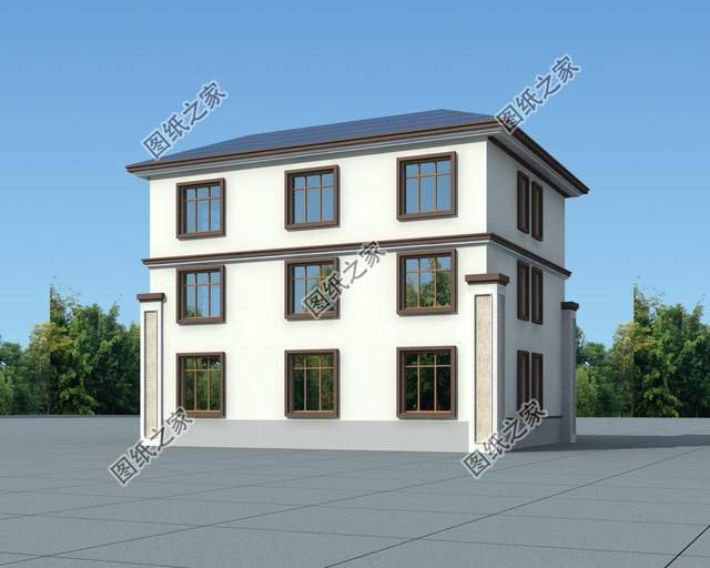 新農(nóng)村三層別墅設(shè)計，不易過時，這樣的住宅太讓人喜愛了