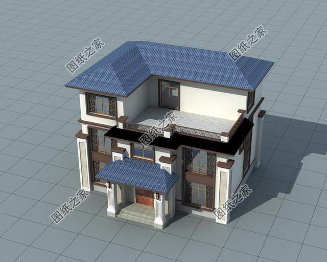 新農(nóng)村三層別墅設(shè)計，不易過時，這樣的住宅太讓人喜愛了