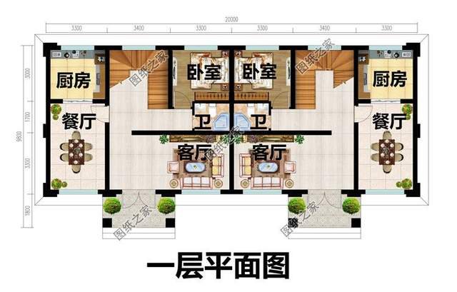 雙拼別墅設(shè)計(jì)合集，闔家歡樂，既舒適又溫馨