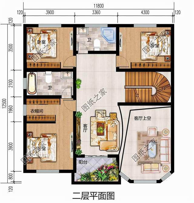 五套農村別墅設計圖紙，大氣又實用，開春建房方便施工