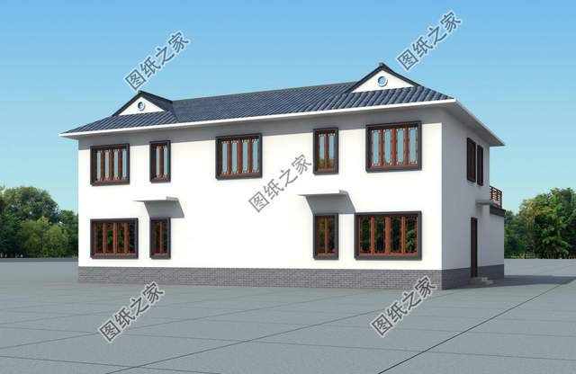 農(nóng)村中式庭院別墅設(shè)計(jì)，白墻黛瓦搭配上超大庭院，美到懷疑人生