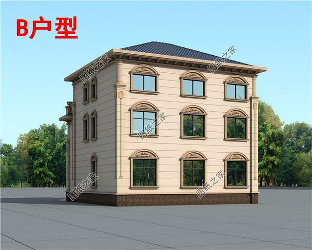 兩層半農(nóng)村自建房設計，有車庫帶露臺，增加幸福感