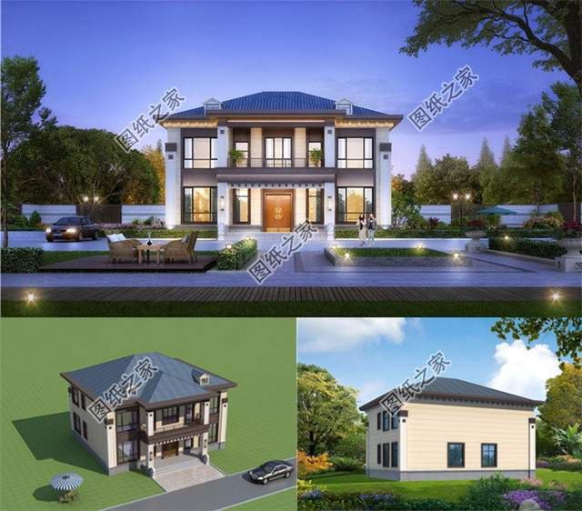 適合在農(nóng)村建造現(xiàn)代簡約風(fēng)格別墅，簡潔明快的居住空間