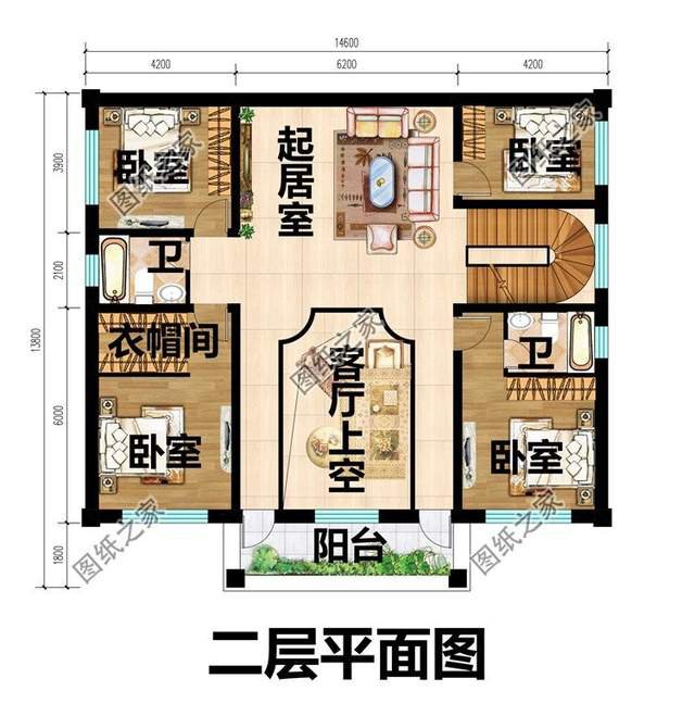 適合在農(nóng)村建造現(xiàn)代簡約風(fēng)格別墅，簡潔明快的居住空間