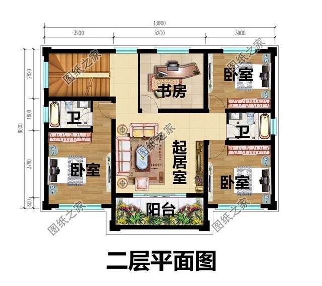 適合在農(nóng)村建造現(xiàn)代簡約風(fēng)格別墅，簡潔明快的居住空間