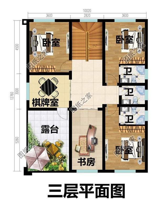 農(nóng)村三層別墅設(shè)計(jì)圖，高大氣派，氣場磅礴自帶強(qiáng)大氣場