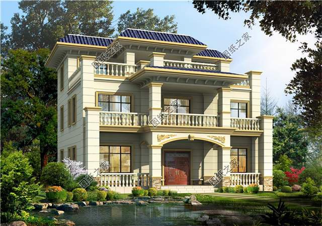 農(nóng)村三層別墅設(shè)計(jì)圖，高大氣派，氣場磅礴自帶強(qiáng)大氣場