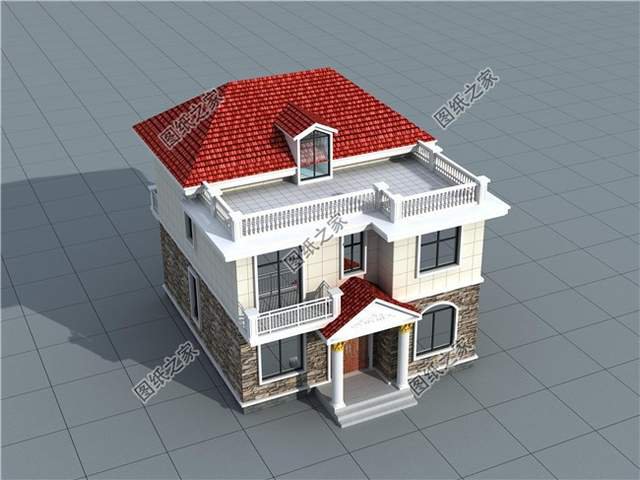 農(nóng)村小開間戶型別墅，經(jīng)過精美設(shè)計構(gòu)思后完全不輸大別墅