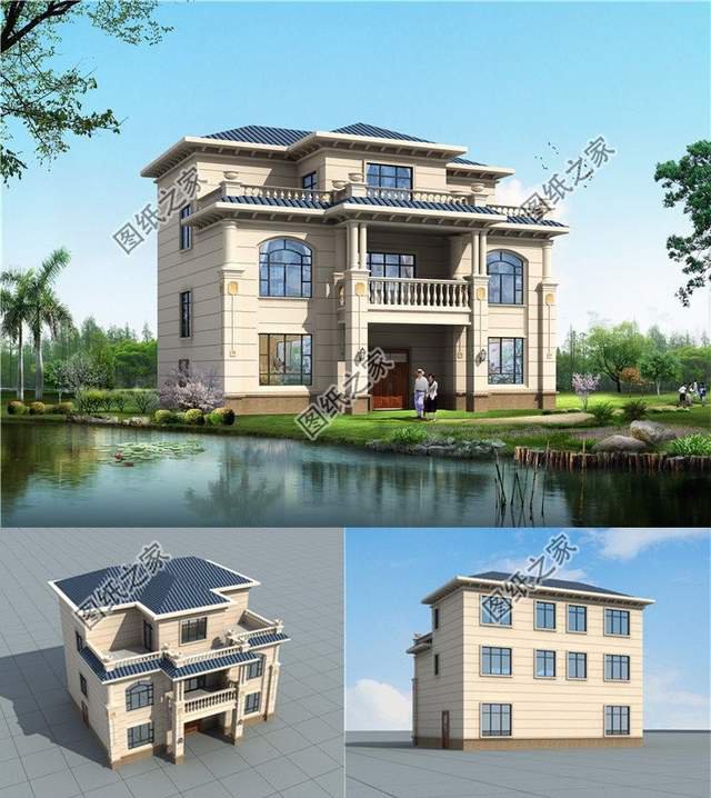 三層農(nóng)村別墅設(shè)計(jì)，絕對的奢華好看，看上去倍有面子