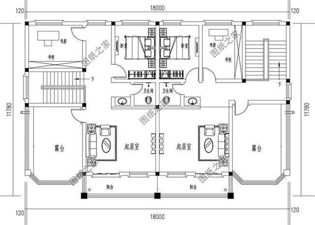 五套雙拼別墅設(shè)計，血濃于水的親情，一起建房互相幫襯還省錢