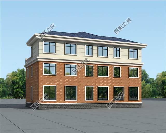 五套雙拼別墅設(shè)計，血濃于水的親情，一起建房互相幫襯還省錢