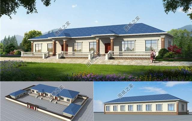 五套雙拼別墅設(shè)計，血濃于水的親情，一起建房互相幫襯還省錢