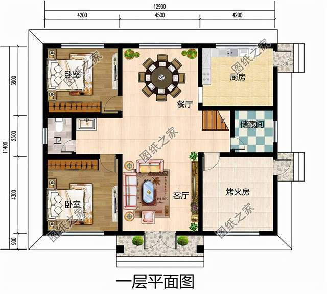 一層半農(nóng)村自建房設(shè)計(jì)，住著舒適，帶來(lái)好心情