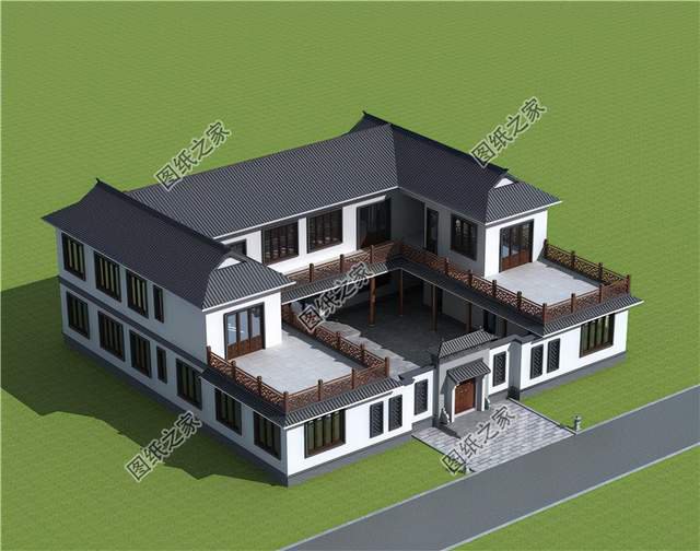 農(nóng)村中式別墅，是傳統(tǒng)文化的另一種表達(dá)，帶有文化氣息不失靈氣