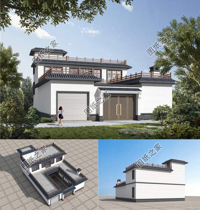 中式合院自建別墅，建好全村人都跑來(lái)要圖紙