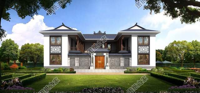 中式合院自建別墅，建好全村人都跑來(lái)要圖紙