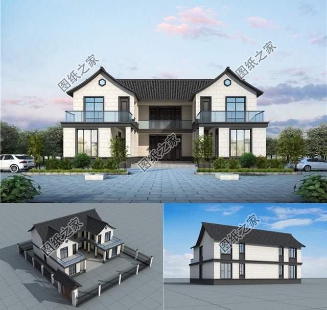 中式合院自建別墅，建好全村人都跑來(lái)要圖紙