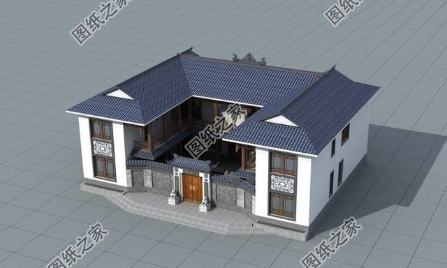 中式合院自建別墅，建好全村人都跑來(lái)要圖紙