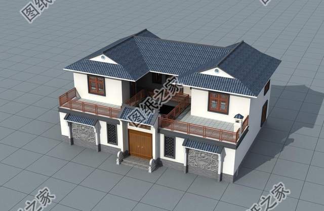 中式合院自建別墅，建好全村人都跑來(lái)要圖紙