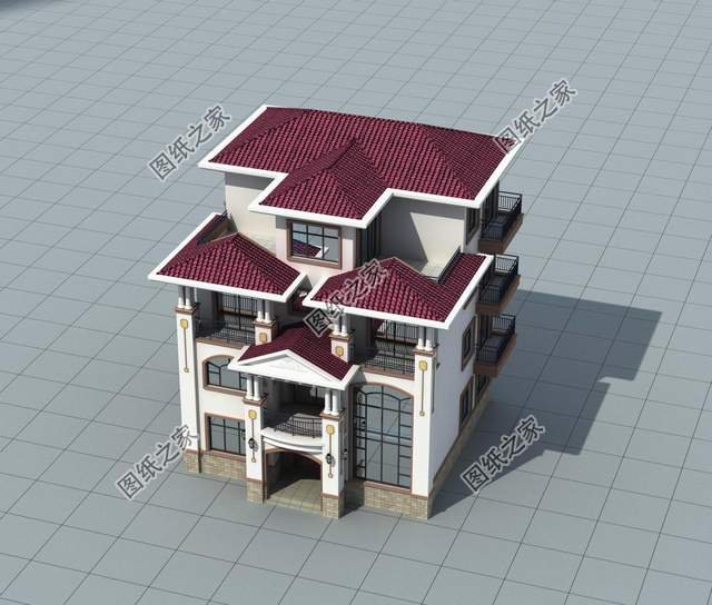 農(nóng)村高層自建別墅設(shè)計(jì)，城市的繁華不耽誤農(nóng)村的高樓林立