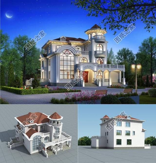 5款帶車庫(kù)的農(nóng)村別墅設(shè)計(jì)，滿足基本居住舒適性，出行更便捷