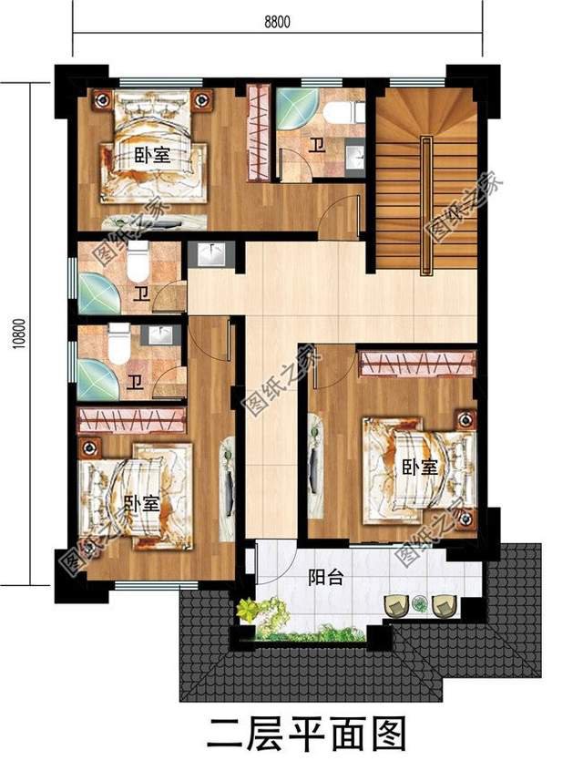 兩開間別墅設(shè)計，小面積建房的福音，喜歡的就拿去參考吧