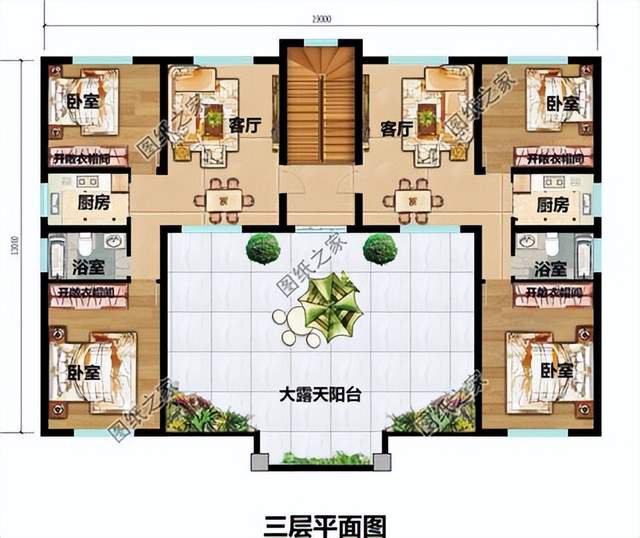 農(nóng)村兄弟雙拼房，房屋外觀氣派，家人互相有個(gè)照應(yīng)