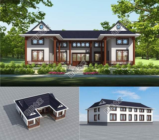 新中式自建房設(shè)計(jì)，傳統(tǒng)住宅與現(xiàn)代的強(qiáng)強(qiáng)聯(lián)合，凸顯中式之美