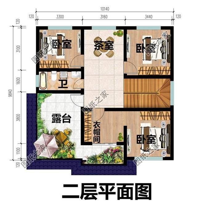 兩層簡單經(jīng)濟(jì)型別墅設(shè)計(jì)，造型簡約，寶藏圖紙別錯(cuò)過