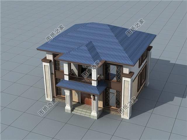 左右對稱的農(nóng)村別墅設(shè)計，對稱之美，耐人尋味