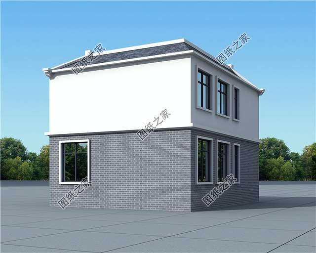 兩開間小戶型別墅設計，戶型實用造價經(jīng)濟，小面積建房首選