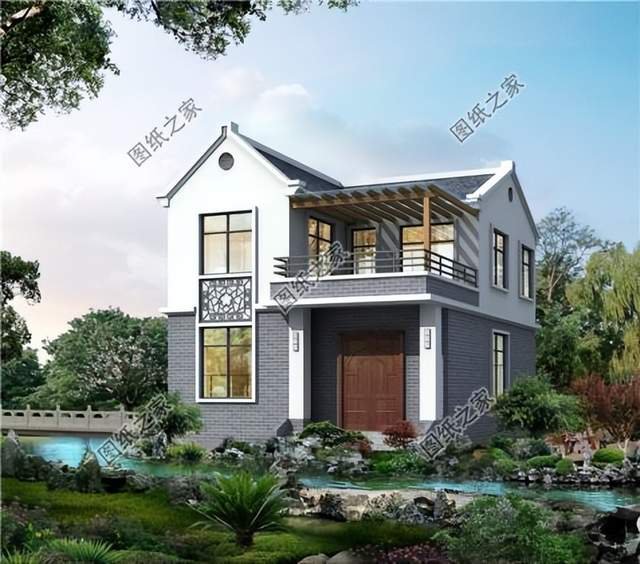 兩開間小戶型別墅設計，戶型實用造價經(jīng)濟，小面積建房首選