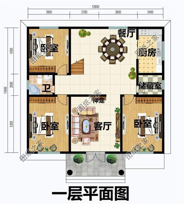 平屋頂自建別墅，設(shè)計(jì)精良大氣，平屋頂也能建出豪宅感