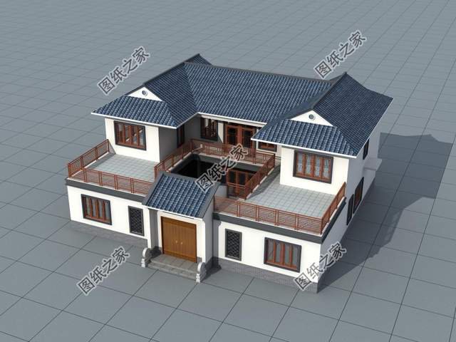 傳統(tǒng)中式合院別墅設(shè)計，神秘的東方文化總是讓我們國人為之瘋狂