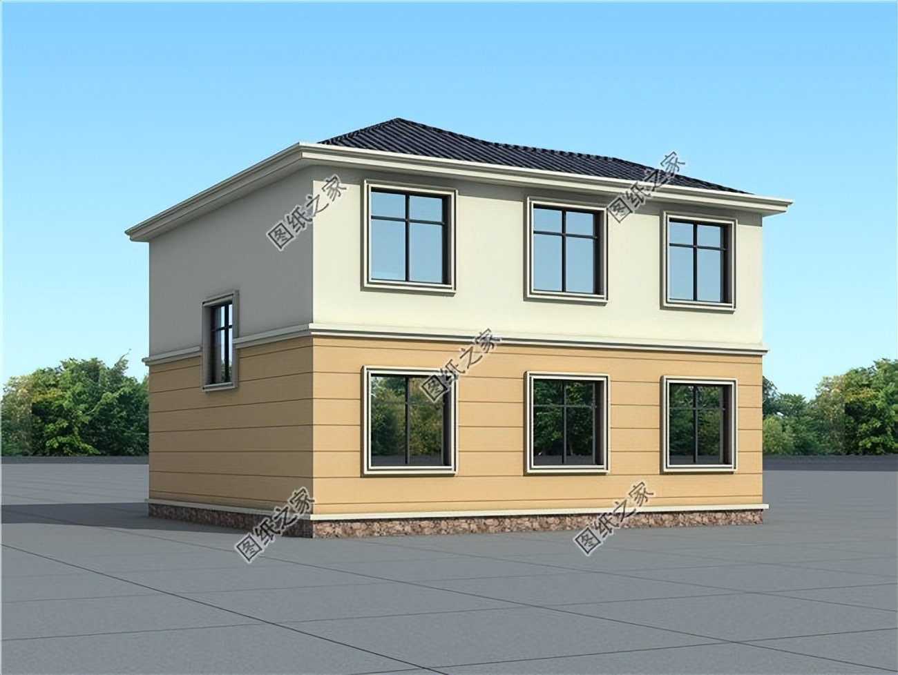 二層經(jīng)濟(jì)實(shí)用型別墅推薦，好看又實(shí)用，布局合理居住舒適