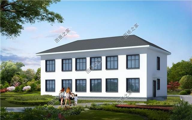 農(nóng)村雙拼別墅設(shè)計(jì)，兄弟手足情深，攜手返鄉(xiāng)一起建樓房