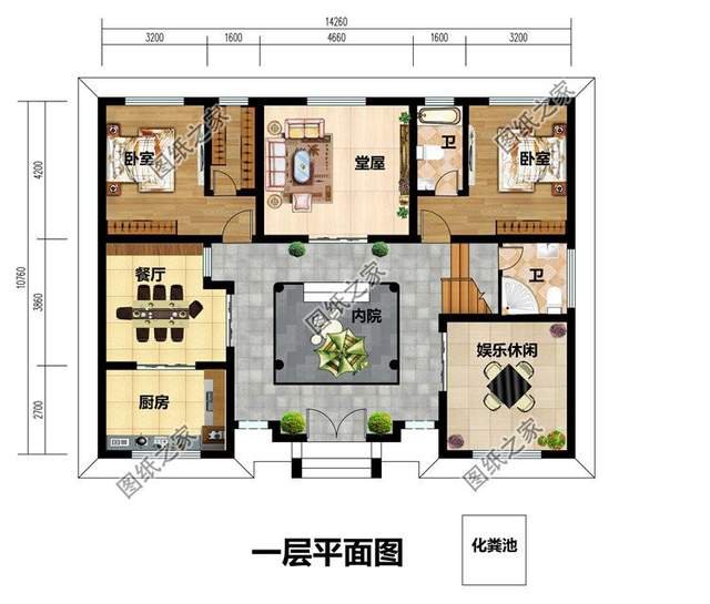 二層中式合院別墅設(shè)計，受百年建房歷史的加持，氣勢恢宏且神秘