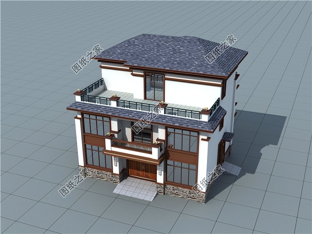 五款新中式別墅設(shè)計(jì)，外觀(guān)低調(diào)奢華內(nèi)涵，室內(nèi)實(shí)用舒適寬敞