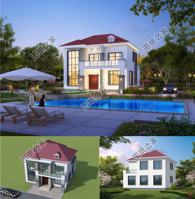 農村簡歐式自建房設計，巧妙的色彩搭配營造溫馨居住氛圍