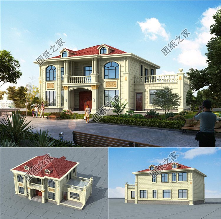 農村簡歐式自建房設計，巧妙的色彩搭配營造溫馨居住氛圍